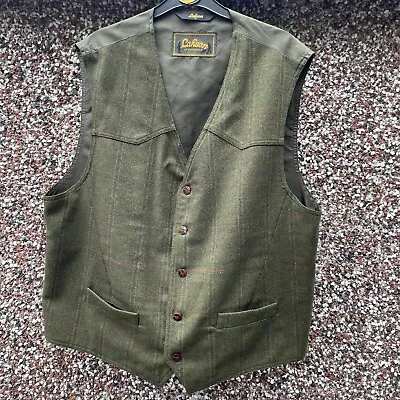 Laksen Tweed Waistcoat Vest XL Green  • £59.95