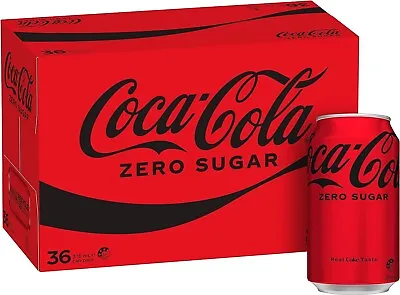 New Coca-Cola Zero Sugar Soft Drink Multipack Cans 36 X 375mL Free Shipping AU • $49.99