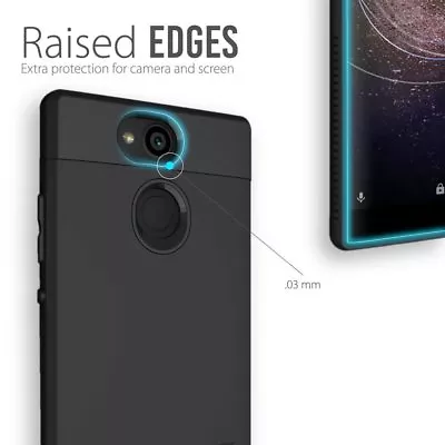 $13.90 • Buy TUDIA Slim-Fit MERGE Dual Layer Case For Sony Xperia XA2, Blackberry KEY2 (V2)