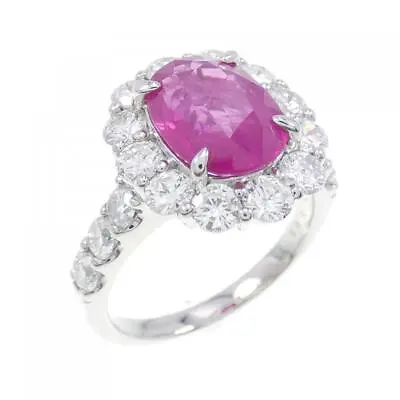 Authentic PT Ruby Ring 3.06CT Burmese  #270-003-819-6123 • $6485.64