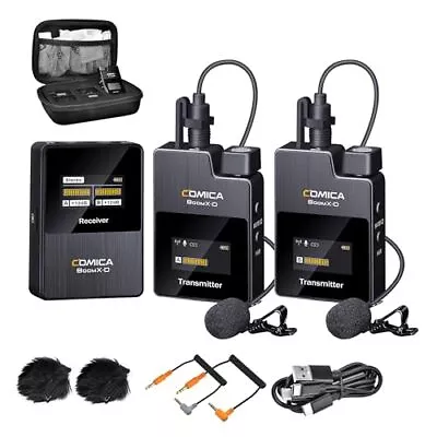 Comica Wireless Lavalier Microphone BoomX-D2 2.4G Compact Wireless Lapel Mic... • $166.95