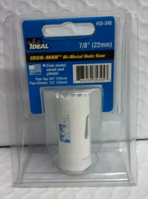 IDEAL 35-345 IRON MAN 7/8  (22mm) BI-METAL HOLE SAW  • $8.59