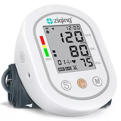 Automatic Upper Arm Blood Pressure Monitor Digital BP Cuff Heart Rate Pulse • $8.39