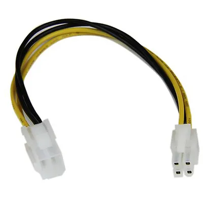 20cm 8  Inch ATX 4-pin Male To 4 Pin Female 5V 12V Power Extension Adapter Cable • $5.25