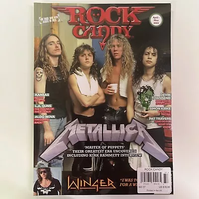 Rock Candy Magazine April May 2023 Metallica Winger L.A. Guns Kansas • £16.21