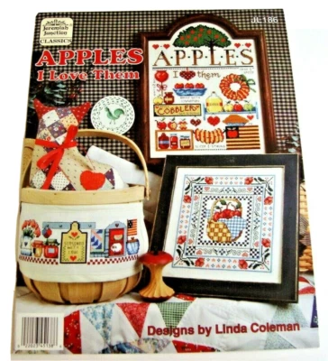 $4.39 • Buy Jeremiah Junction APPLES I Love Them - Cross Stitch Pattern Leaflet JL186