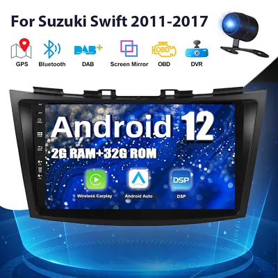 $259.99 • Buy Car Stereo Head Unit For Suzuki Swift Ertiga Android 12 GPS Car Play DAB+DSP OBD