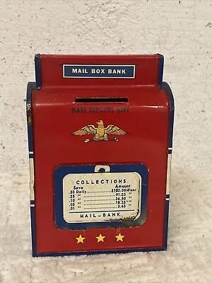 Vintage 1960’s Ohio Art Tin US Postal Coin Safe Toy *RARE* • $34.99