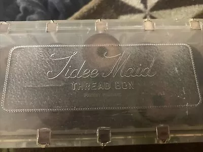 Vintage 1950s Tidee Maid Deluxe Thread Box • $15