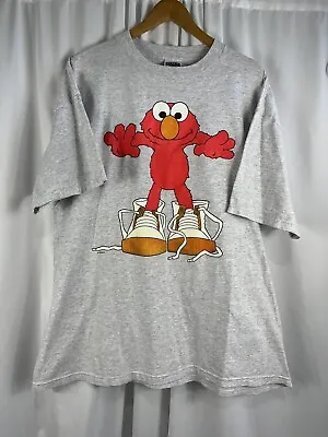 Vintage Elmo Shirt Sesame Street 2XL Tultex Street Sneaker Graphic Henson 90s • $24.99