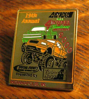 Four 4 Wheel Jamboree Nationals Lapel Pin - 2000 Indianapolis Indiana Fall Badge • $19.99