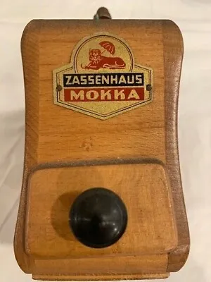 Rare Vintage German ZASSENHAUS Mokka Wooden Coffee Mill Old Zassen Unrestored ! • $125