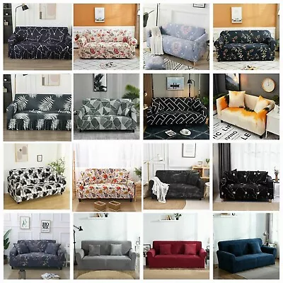 Sofa Covers 1 2 3 4 Seater High Stretch Lounge Slipcover Protector Couch Cover • $20.80