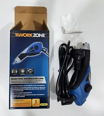 Electric Engraver 13W By Work Zone ALDI + Point Tip And Template Inside The Box • $30