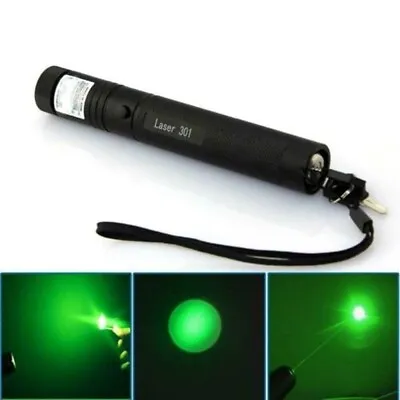 Green Laser Pointer Pen Lazer 532nm Visible Beam Light Charger +Battery • $21.89