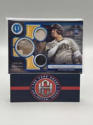 2024 Topps Tribute Manny Machado Blue Triple Relic Patch /150 Padres AC • $0.99