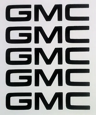 Set 2  BLACK GMC WHEEL RIM CENTER CAP LOGO AFTERMARKET OEM DECAL STICKER VINYL   • $12