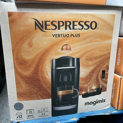 £40 • Buy Nespresso Vertuo Plus Coffee Machine By Magimix W/ Auto Shutoff &1.8L Tank Silve