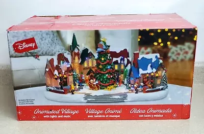 Disney Animated Holiday Village With Lights & Music Christmas Tree Set 1601427 • $225