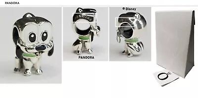 Retired Pandora Disney Pluto Pup Charm – S/Silver & Enamel – 798853C01 - As New! • $38.50