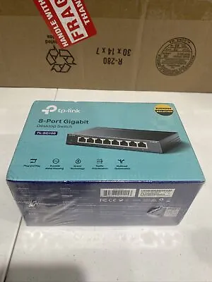 New Sealed TP-LINK 8 Port Gigabit Network Desktop Switch 1000 Mbps TL-SG108 • $29.99