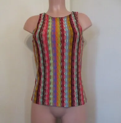 Aldomartins Multi-color Striped Marbella Knit Tank Top  Size S • $21