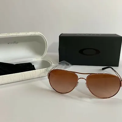 NEW* Oakley CAVEAT Rose Gold 60mm Aviator Women's Sunglass 4054-01 • $159.99