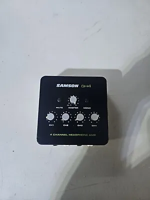 SAMSON QH4 4-Channel Stereo DJ Studio Monitoring Headphone Amplifier Amp • $40