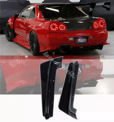 Frp Fiber Glass Hasemi Rear Bumper Spats For 1998-2002 R34 Gtr • $89