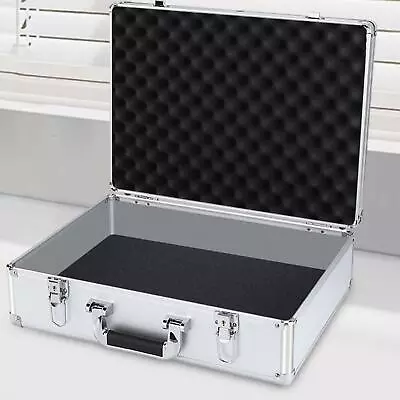 Aluminum Case With Foamlarge Accessory BoxHard Shell Carrying Case For Cameras • £46.63