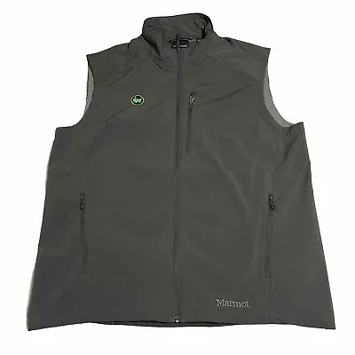 Marmot Men's Size 2XL Approach Vest Slate Gray Full Zip Water Repellent Outdoors • $38