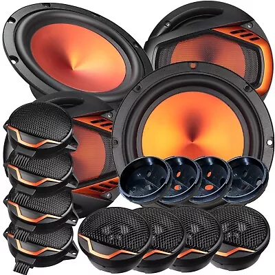 4x STX 1300W 6.5-Inch 2-Way Car Audio Component Speakers System - 2 Pairs • $89.99