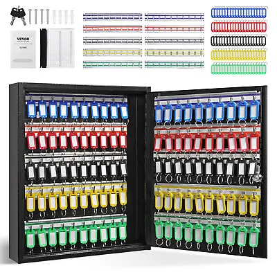 VEVOR 100-Key Cabinet Key Lock Box With Adjustable Racks & Colorful Key Tags • $49.99