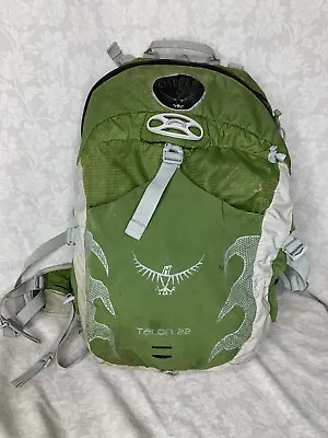 $29.99 • Buy Osprey Talon 22 Backpack Green Small Fair Condition