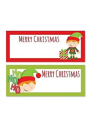 £2.29 • Buy 24 X Cute Elf Christmas Xmas Place Cards Table Name Settings Party Decoration