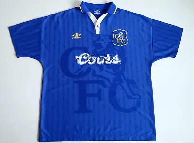 Chelsea FC  1995 – 1996 - 1997 Home Umbro Shirt Size Adult XL • £95.99