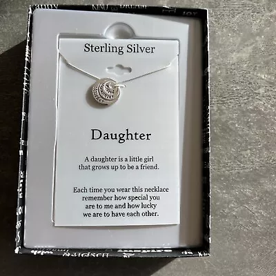 Mother Daughter Necklace Sterling Silver BRAND NEW • $8.85