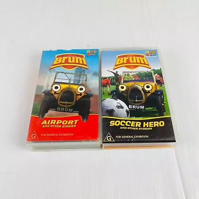 X2 Brum Airport & Soccer Hero ABC VHS Video Tape • $40