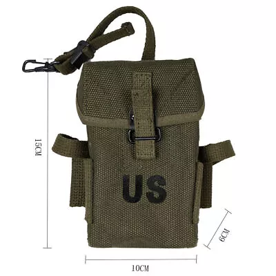 1pc Replica WWII Vietnam War M1956 M14 Army Canvas Pouch Bag Long Type Ammo Pack • $38.39