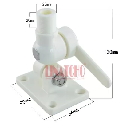 AIS VHF Radio Fiberglass Marine Antenna Base Boat Yacht Deck Ratchet Bracket • $22.38