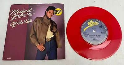 MICHAEL JACKSON Off The Wall RED VINYL 45 RPM Working Day And Night VG+ Single • $22.49