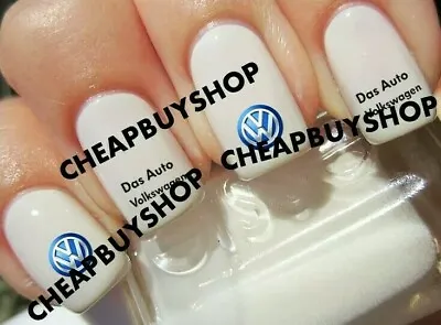 VW Das Auto Volkswagen Racing Model Car Show》Nail Art Decals • $9.20