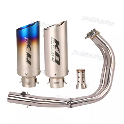 Header Link Pipe Exhaust System Muffler DB Killer For Kawasaki Vulcan S650 500MG • $278.12