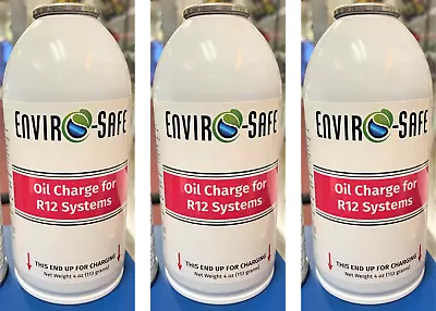 Envirosafe Refrigerant Support Oil Charge (3) 4 Oz. Auto A/C  Collector Cars • $21