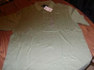 J. Ferrar  Men's Pull Over Style  Shirt (nwt)  Size Medium  Sage  Polo Style • $16.50