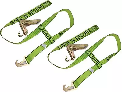 2 Pack Quick-Pick Wheel Lift Strap With Finger Hook Ratchet To Fit Jerr-Dan MPL • $101.83