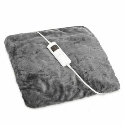 £24.95 • Buy Grey Electric Heated Throw Over Under Blanket Fleece Bed Washable Soft Mattress