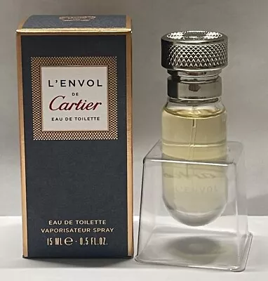 L' ENVOL DE CARTIER  * Cartier 0.5 Oz / 15 Ml EDT Men Miniature Cologne Spray • $17.99
