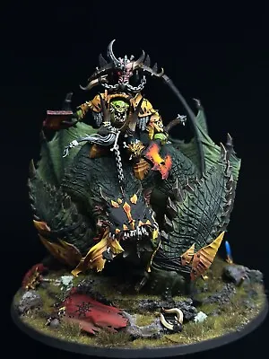 Warhammer Age Of Sigmar - Orruk Warclans Megaboss On Maw Krusha - Painted • $325