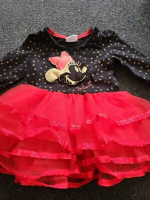 Baby Girls Disney Minnie Mouse Tutu Dress 6-9 Months • £0.99